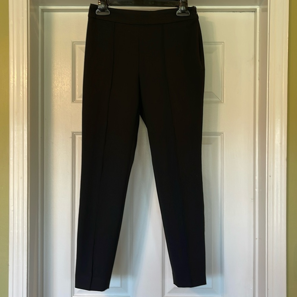 Talbots Black High Waist Skinny Ankle Dress Pants - Size 2P